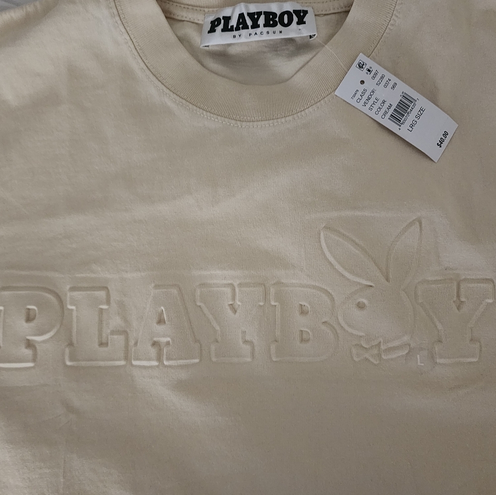 PLAYBOY E Cream Tee